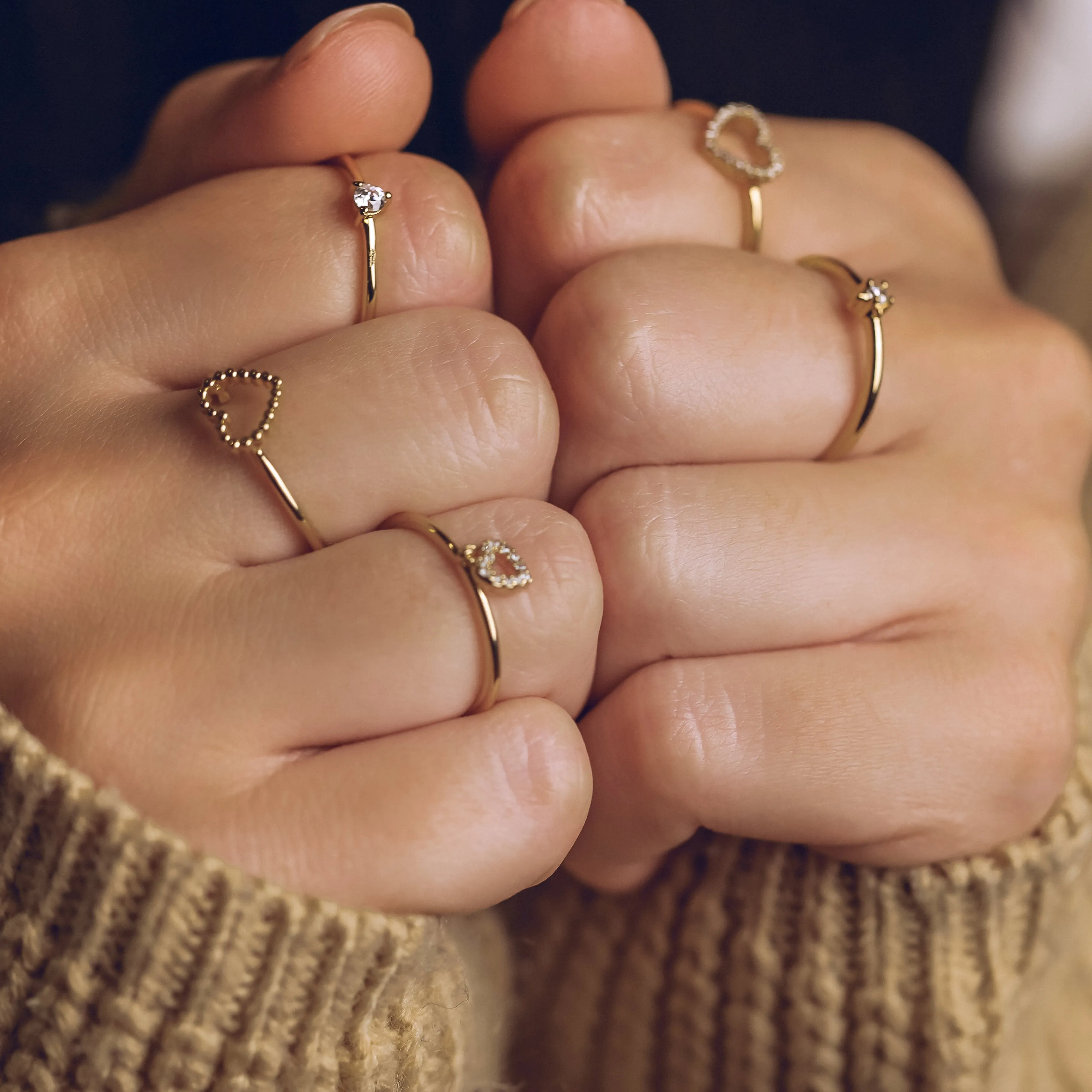 Stackable North Star Ring