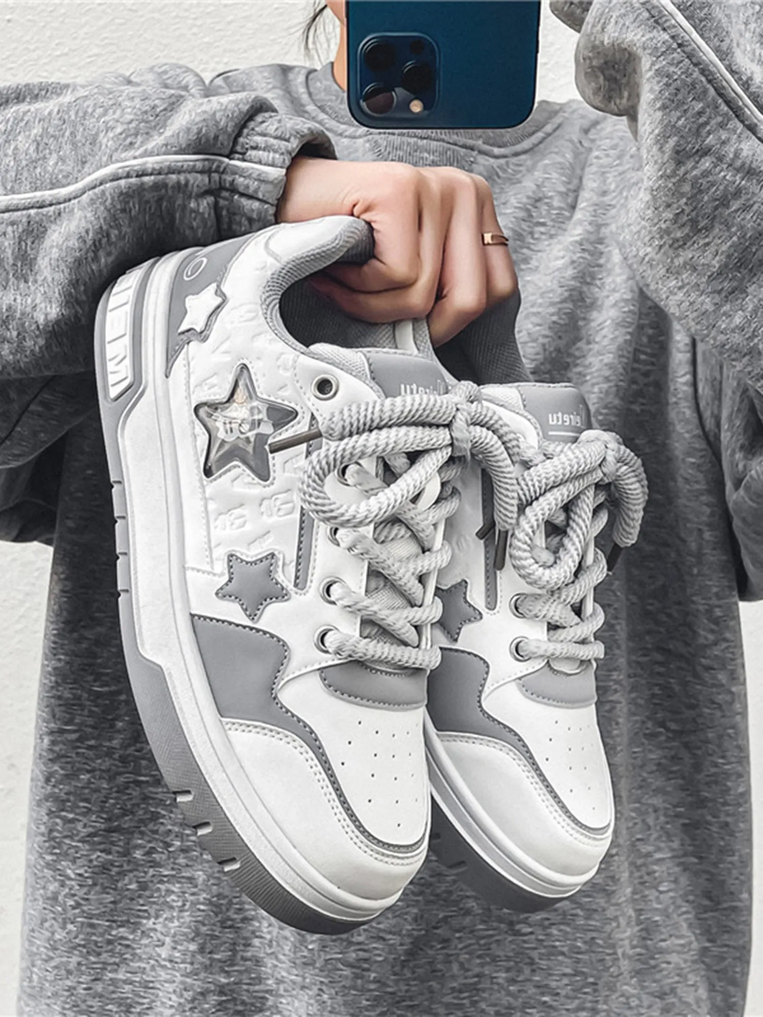 Star Chunky Retro Hip-Hop Sneakers