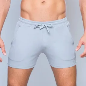 Supawear 4" cotton jersey short grey