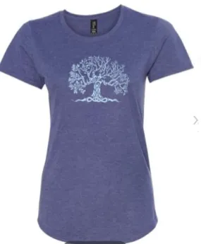 Tree of Life T-Shirt Heather Purple/Blue (call/ text for available sizes) 781.589.8230