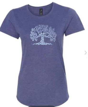 Tree of Life T-Shirt Heather Purple/Blue (call/ text for available sizes) 781.589.8230