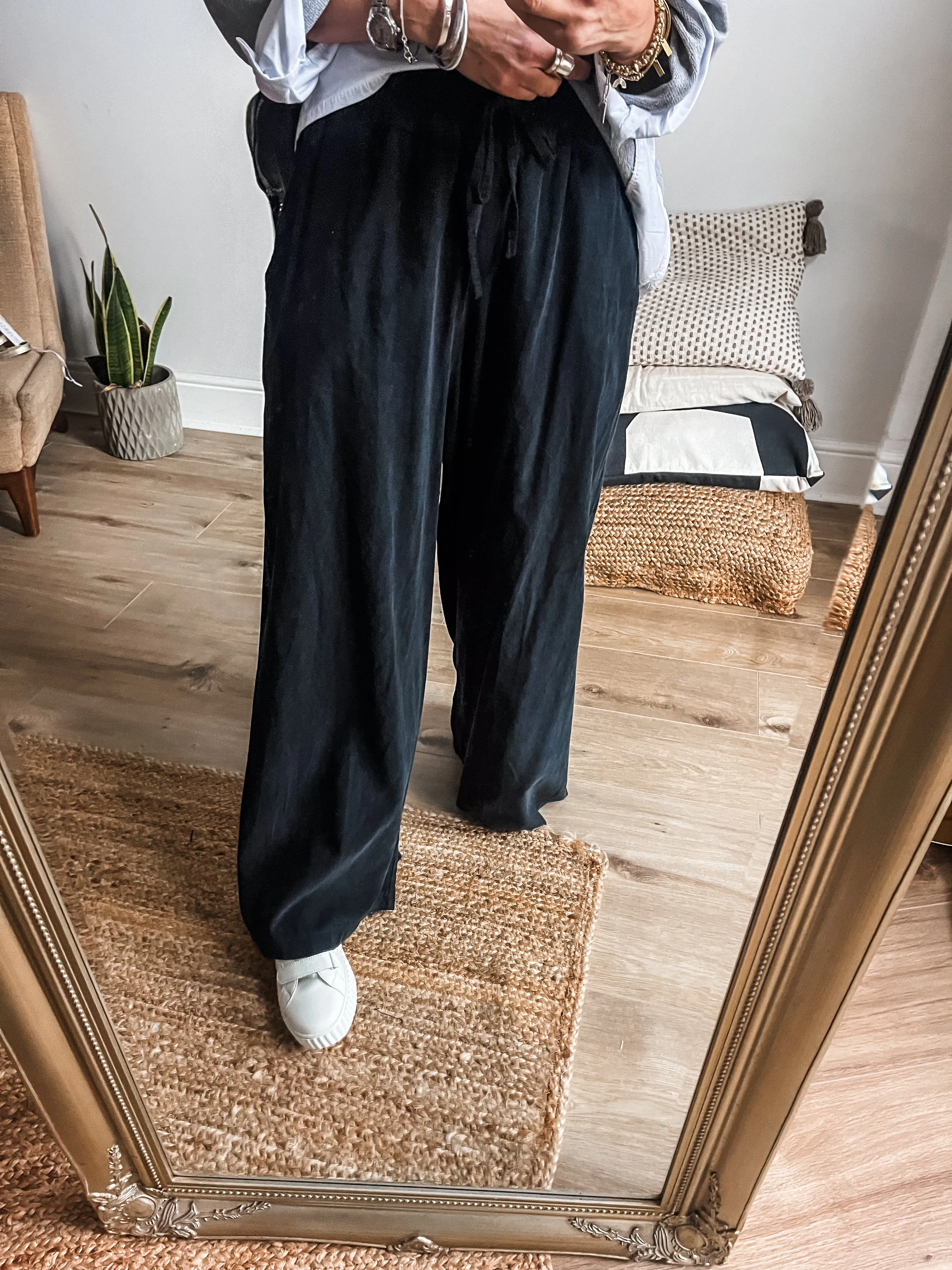 Wide Leg Cord Trousers