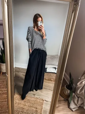 Wide Leg Cord Trousers